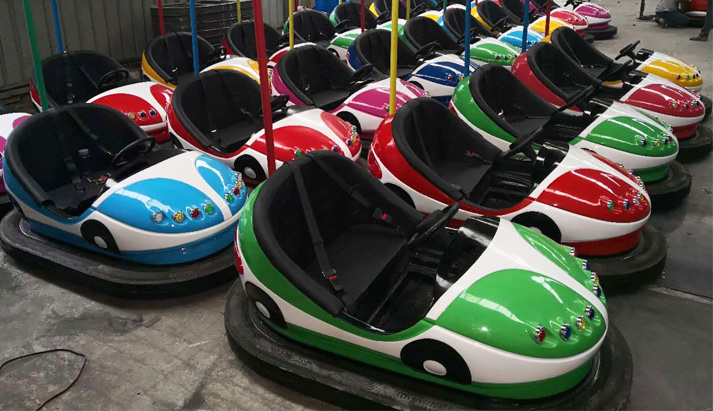 Bumper Car rides in the amusement park